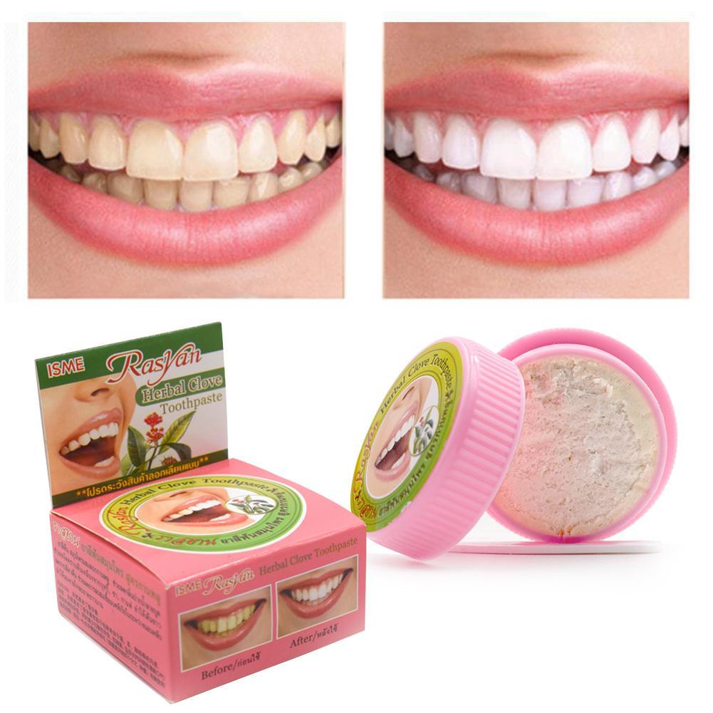 Teeth Whitening In Thailand - 1個入り 天然ラシアンハーブクローブ タイ製歯磨き粉 歯のホワイトニング歯磨き粉 口臭除去 歯磨き粉