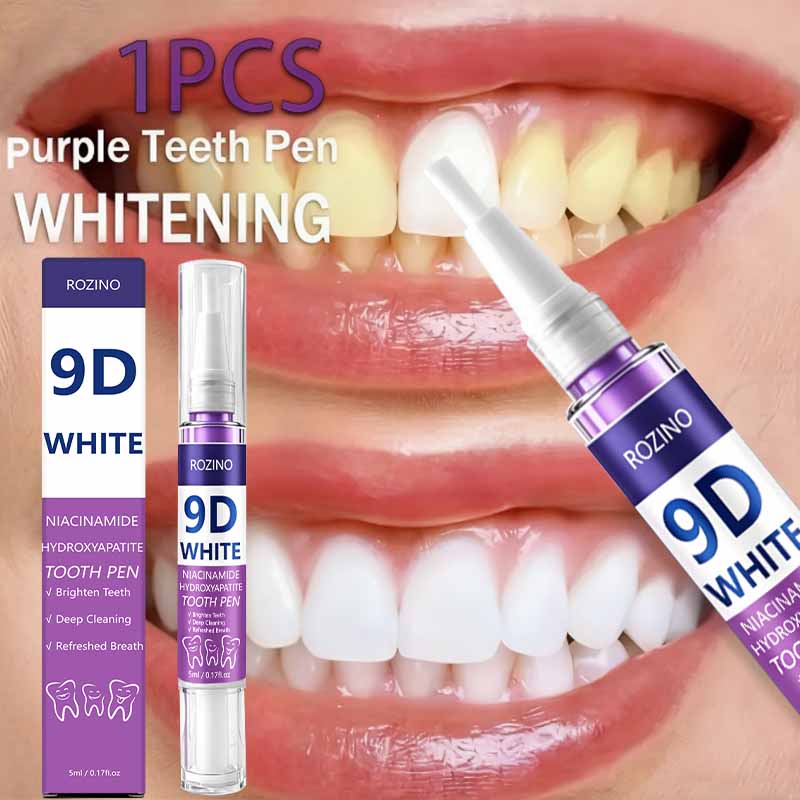 Teeth Whitening Gel Pen - ROZINO 9D ホワイトニング歯磨きペン ナイアシンアミド + ヒドロキシアパタイト