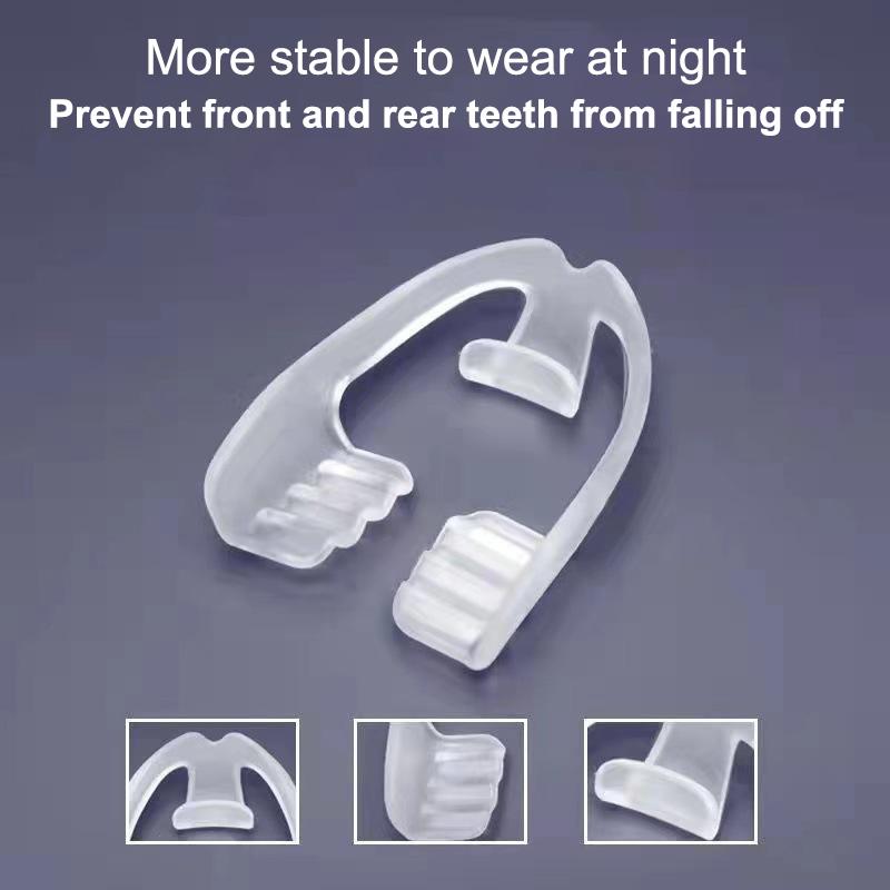 Dental Guard Night - 調整可能な歯ぎしり防止ナイトガード、歯ぎしり症候群用スプリント、快適なソフト睡眠補助具（大人用）2/5個入り