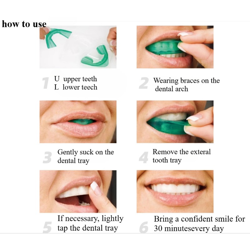 セット歯ホワイトニングトレイ U 字型クイックフレッシュブレ - Teeth Whitening Quick のレビューと価格