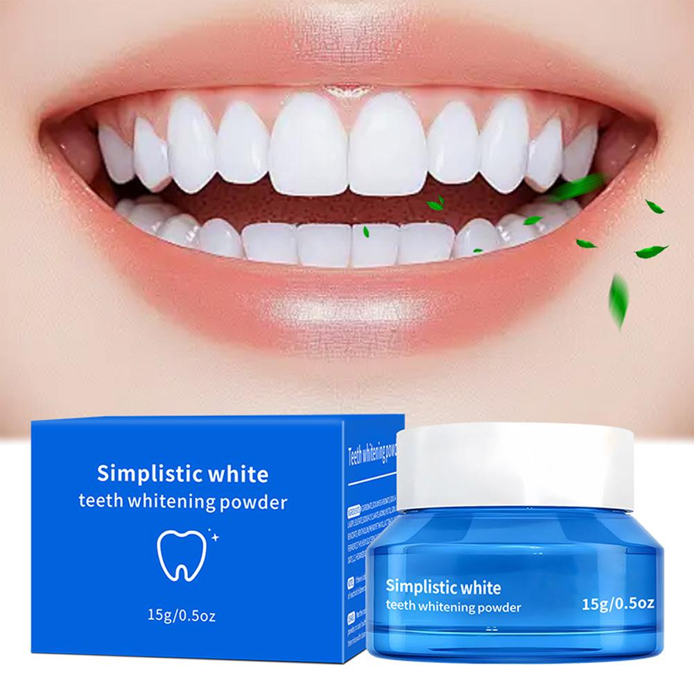 シンプルなホワイトニングパウダー、ステイン除去歯磨き粉、歯垢 - Teeth Whitening Powder のレビューと価格