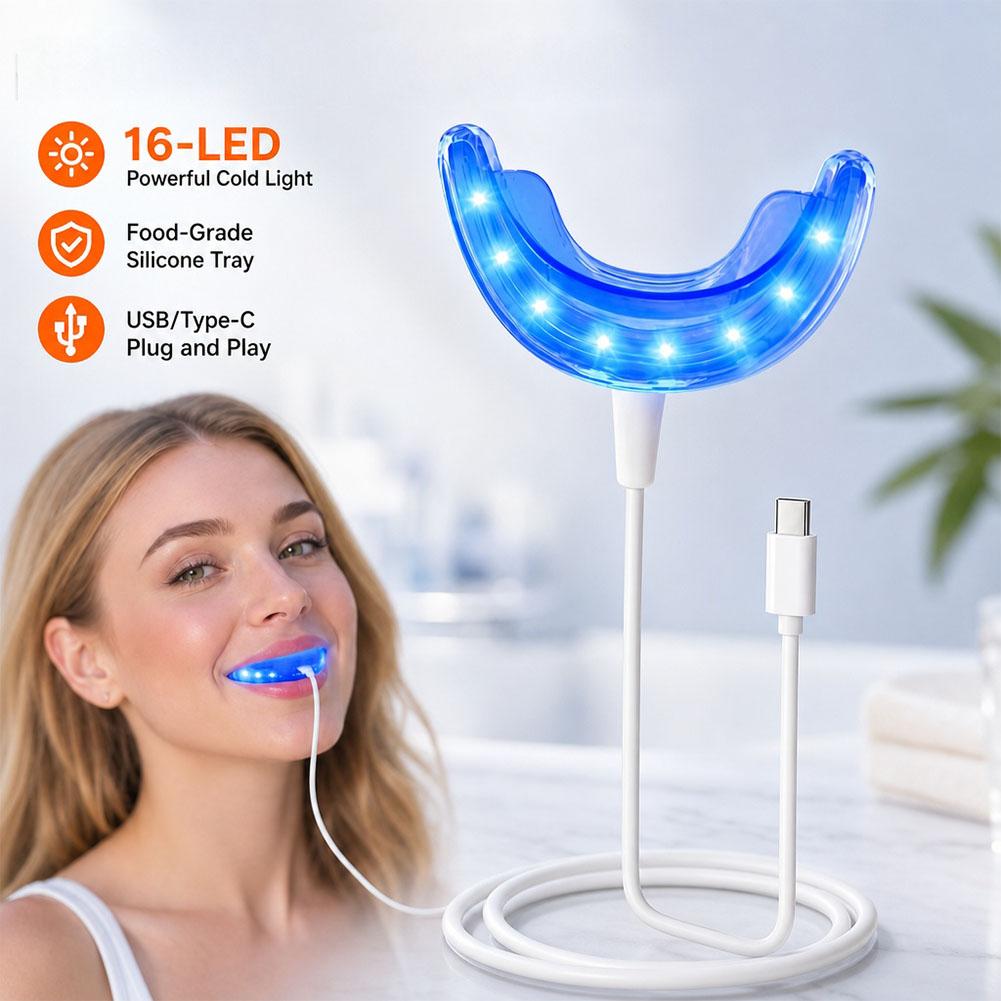 歯のホワイトニング促進器 スマートLEDブルーライト ポータ - Teeth Whitening Gum のレビューと価格