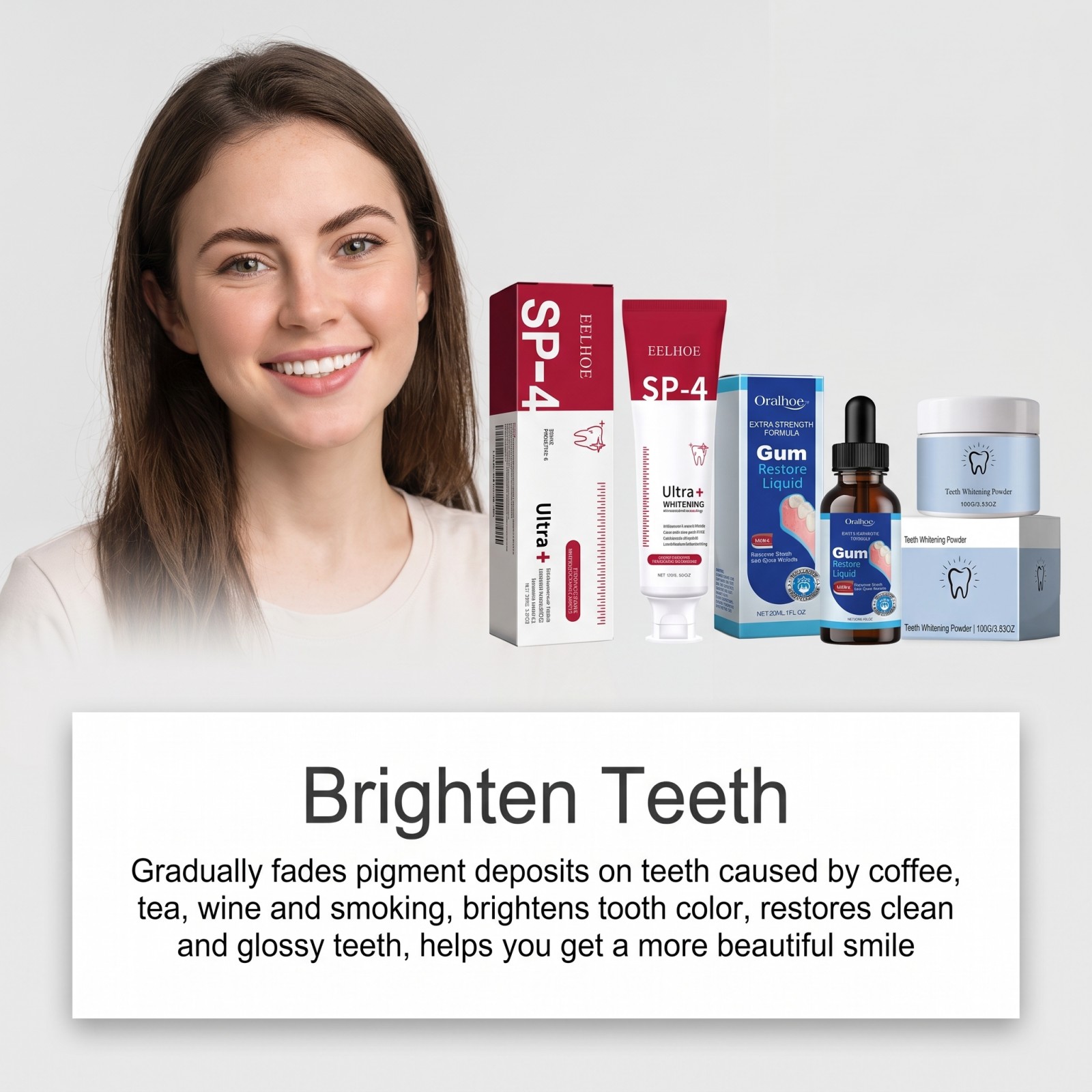 オーラルケアコンボセット ホワイトニング歯磨き粉 マウスウォ - Teeth Whitening Powder のレビューと価格