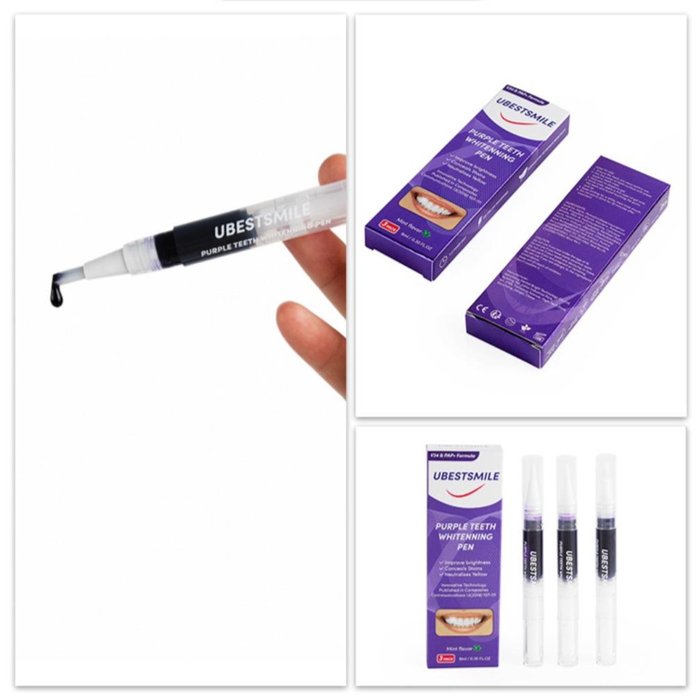 パープル歯のホワイトニングペンV34、PAPカラーコレクター - Teeth Whitening Gel Pen のレビューと価格