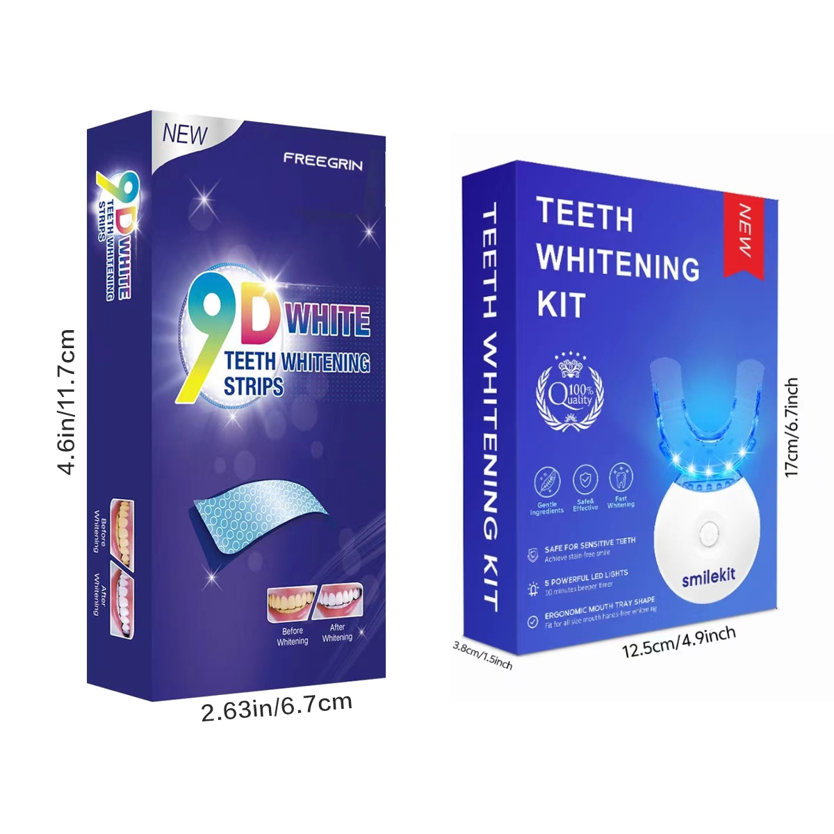 歯のホワイトニングキット - 5X LEDライト歯のホワイト - Teeth Whitening Gum のレビューと価格