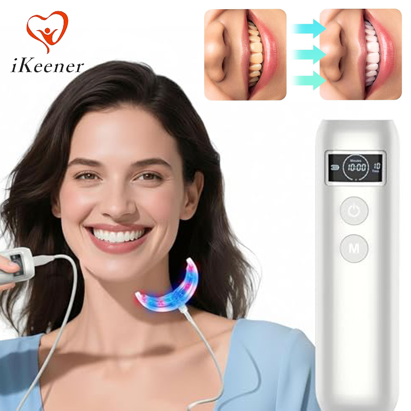 歯のホワイトニング促進器 16 LED赤青光増強ライトトレイ - Teeth Whitening Gum のレビューと価格