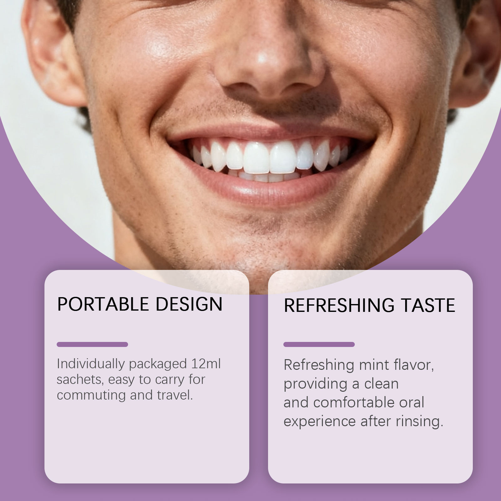 紫色の歯磨き粉、歯のホワイトニングと色補正、歯茎の健康をサポ - Teeth Whitening Gum のレビューと価格