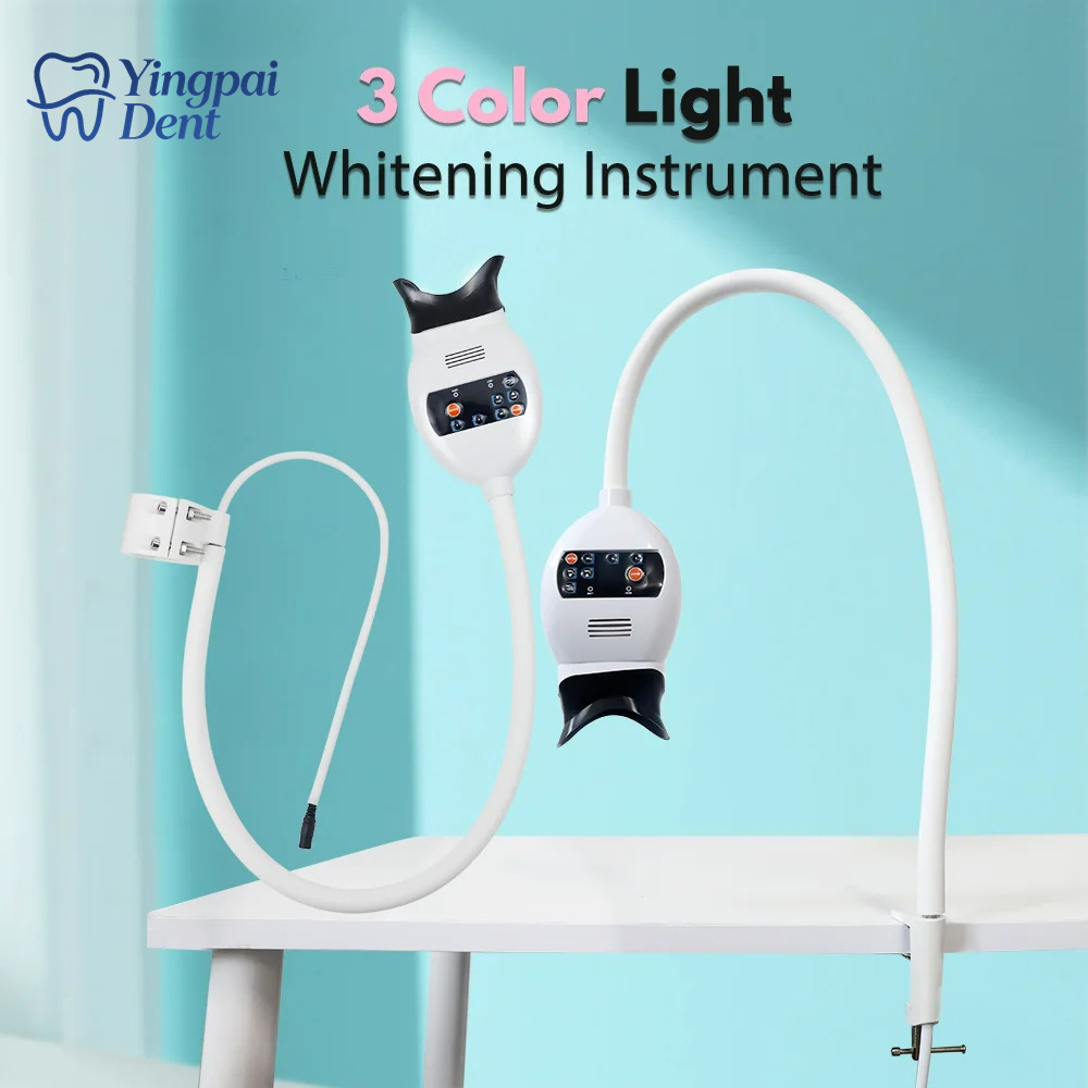 調整可能な3色LED歯のホワイトニング促進器、歯科用コールド - Teeth Whitening Light のレビューと価格