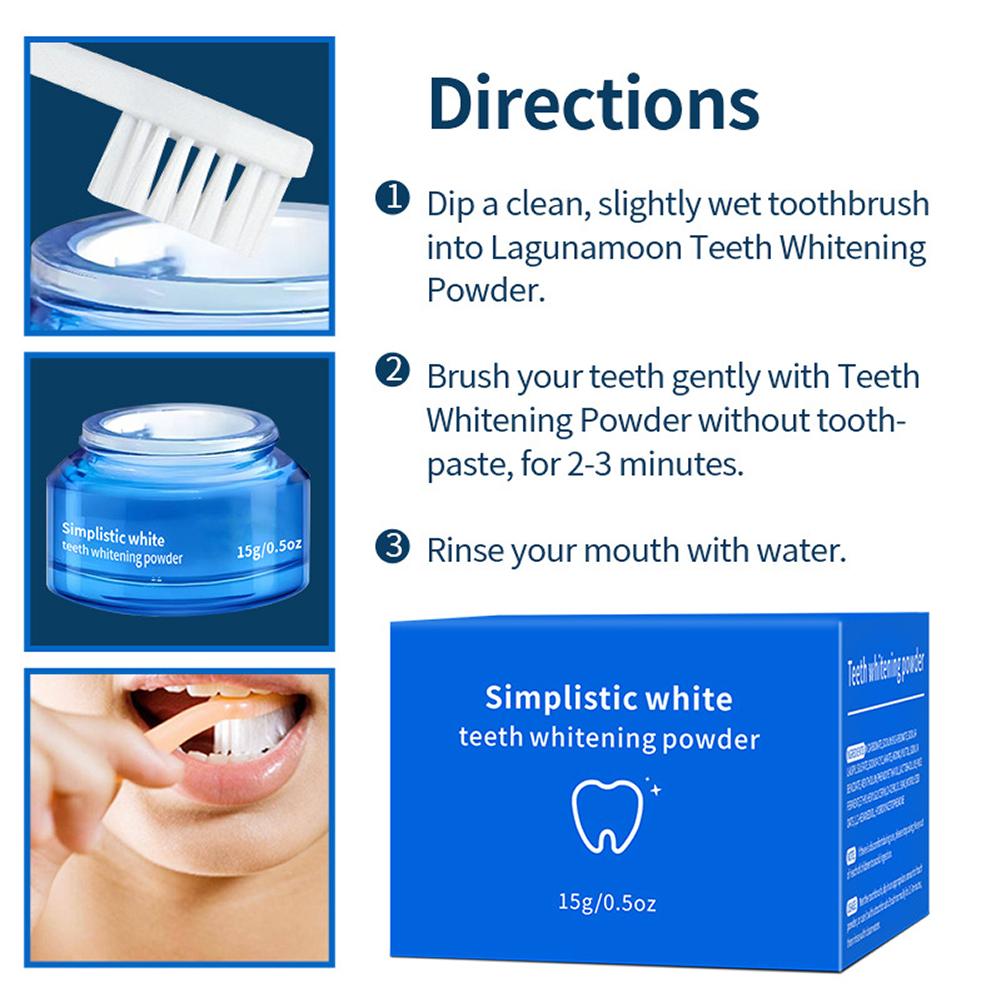 15gのエナメル質に優しい歯のホワイトニングパウダー。歯のケ - Teeth Whitening Powder のレビューと価格