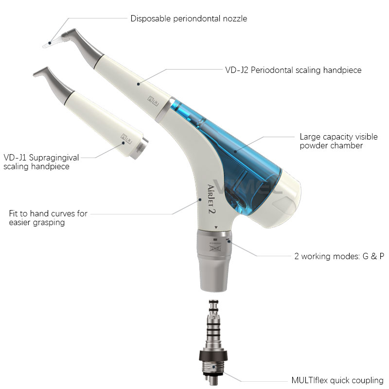 新型歯科用エアポリッシャー歯のホワイトニングサンドブラスター - Teeth Whitening Quick のレビューと価格
