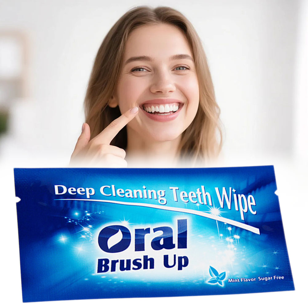 指用スリーブ歯科用ワイプ 汚れ除去用 ポータブル使い捨て歯の - Teeth Whitening Quick のレビューと価格